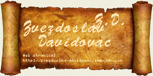 Zvezdoslav Davidovac vizit kartica